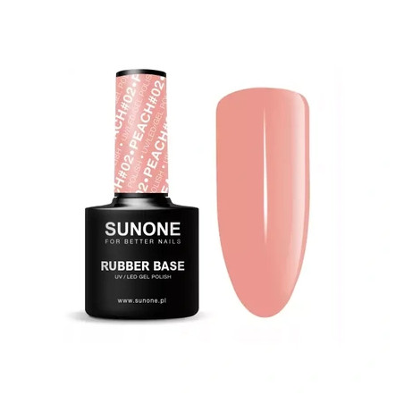 Sunone Hybrid Nail Polish Rubber Base Peach Rubber Base For Nails 02