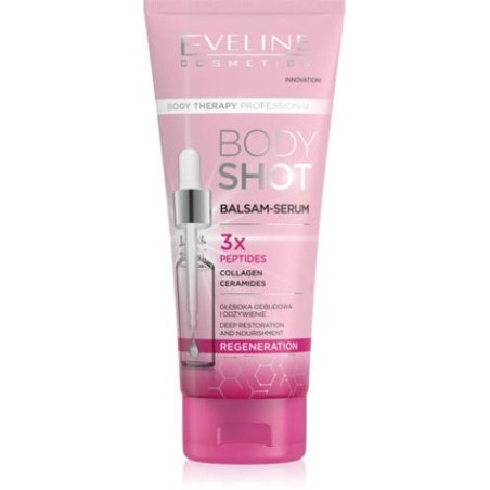 Eveline Body Shot Regenerating Balm Serum with Peptides Collagen Ceramides 200ml - Pack of 3