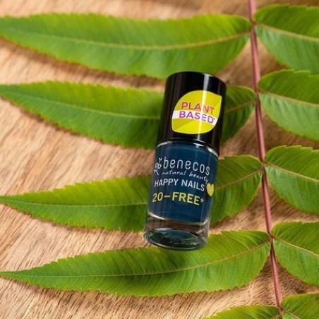 Benecos Natural Cosmetics Nail Polish 20FREE Water Permeable 5ml Nordic Blue