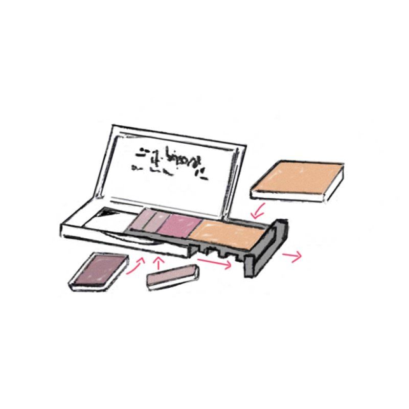 benecos Refill Eyeshadow Ballerina Glam eye shadow 1.5 g Pearl