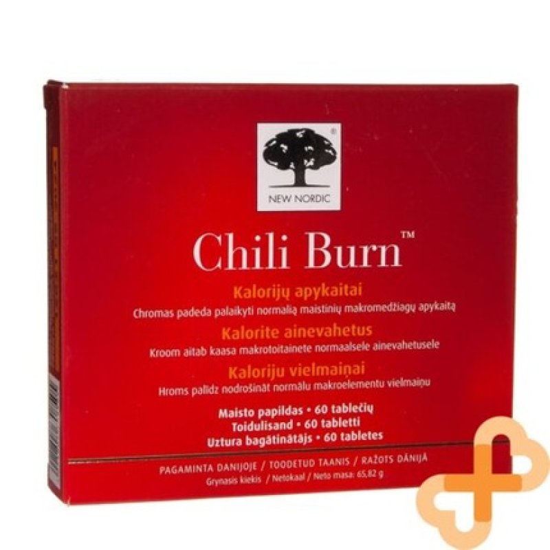 New Nordic Chili Burn Calorie Metabolism with Chromium Supplement 60 Tablets