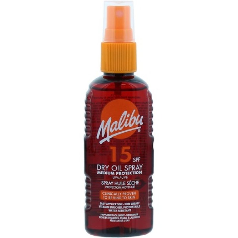 Malibu Dry Oil Sun Spray SPF15 100ml