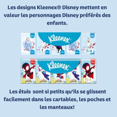 Kleenex Disney Mini Tissues for Children Marvel and Frozen Mix 4-Ply