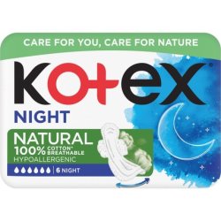 KotexHV Natural Night 6 Sanitary Napkins