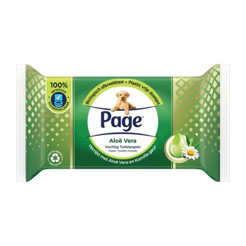 Page Moist Toilet Aloe Vera Refill - Gentle And Refreshing
