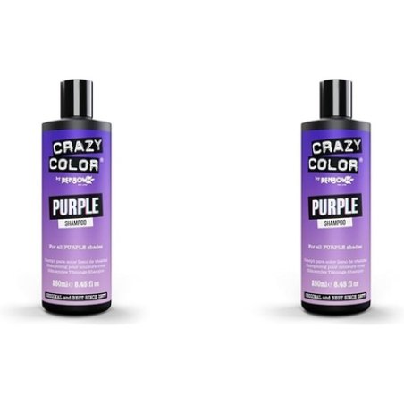 Crazy Color Vibrant Color Shampoo Purple for Unisex 8.45 Oz