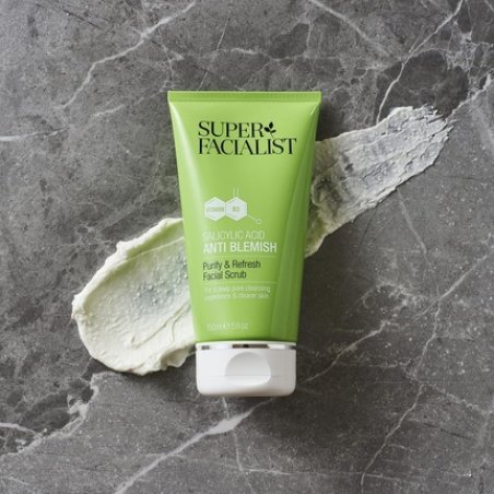 Super Facialist Salicylic Acid Anti Blemish Purify & Refresh Face Scrub 150ml
