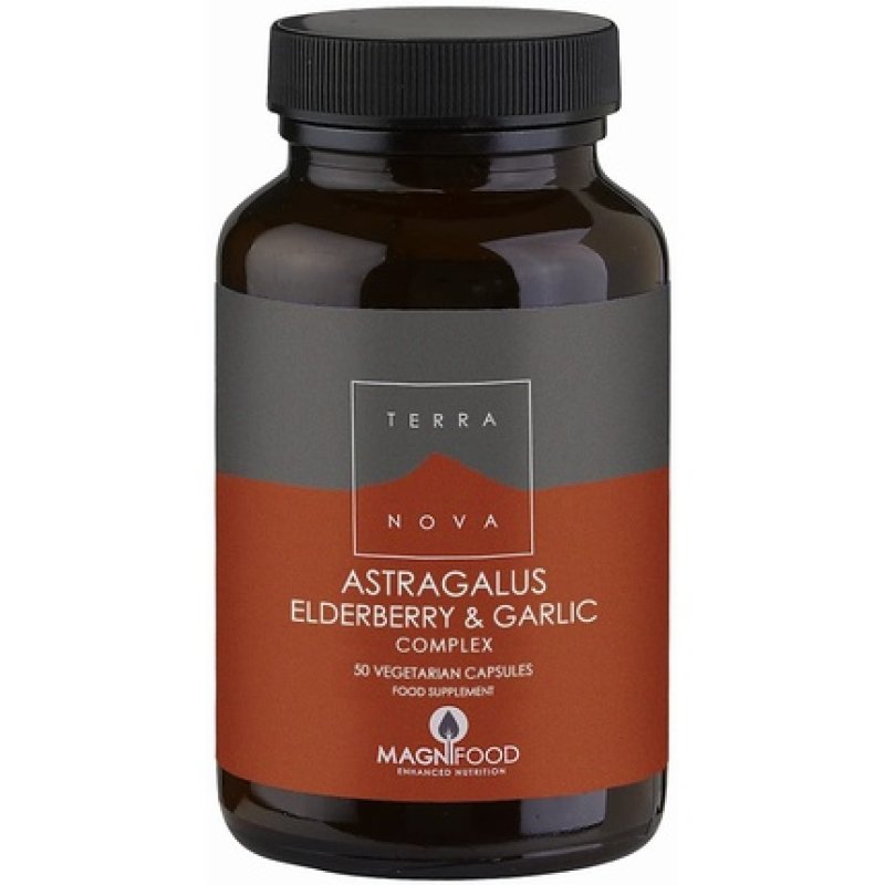 Terra Nova Astragalus Elderberry and Garlic Complex 50 Capsules