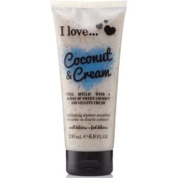 I Love Originals Coconut & Cream Shower Smoothie Enriched with Natural Almond