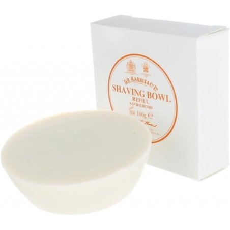 DR Harris and Co Sandalwood Shaving Soap Refill for Wooden Bowl
