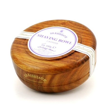 Dr Harris Lavender Shaving Soap in a Wooden Jar 100g