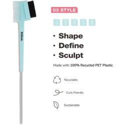 Imbue 3-in-1 Edge Brush Hair Edge Control Comb Detanglers for Curly Hair Green