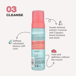 Curl Uplifting Conditioning Foam Hair Styling Mousse with Shea Butter Anti Frizz