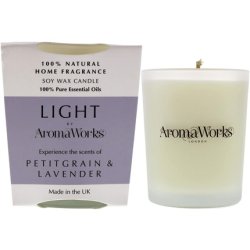 Aromaworks Light Candle Small - Petitgrain And Lavender For Unisex 2.65 Oz