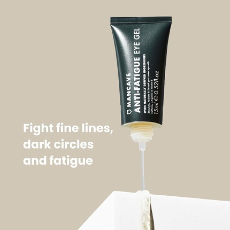 ManCave Caffeine & Vitamin E Anti-Fatigue Eye Gel 15ml - Made in England