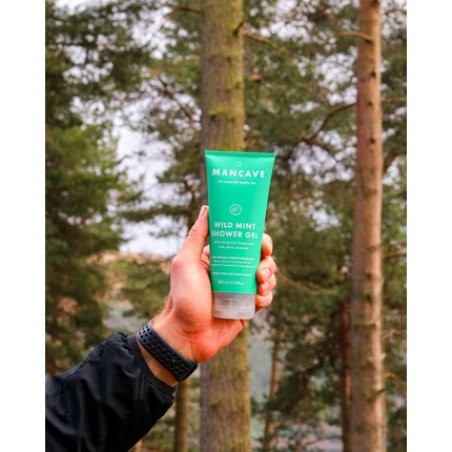 ManCave Wild Mint Shower Gel 200ml with Lemon, Peppermint and Eucalyptus Oil