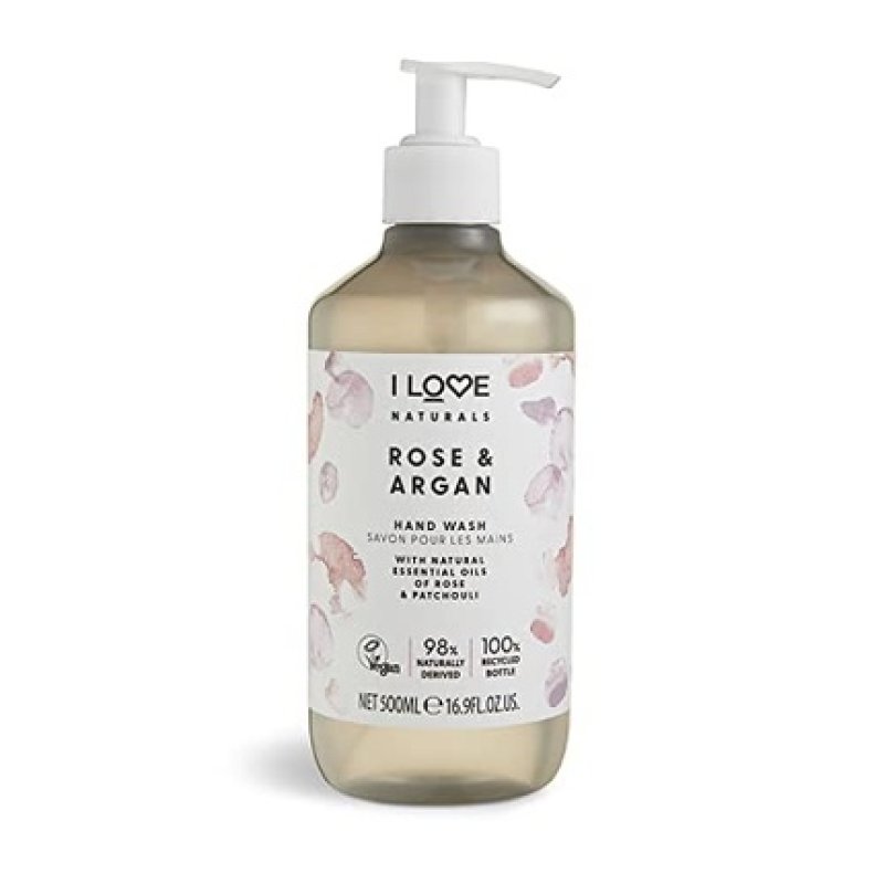 I Love Naturals Rose & Argan Hand Wash with Natural Oils 500ml