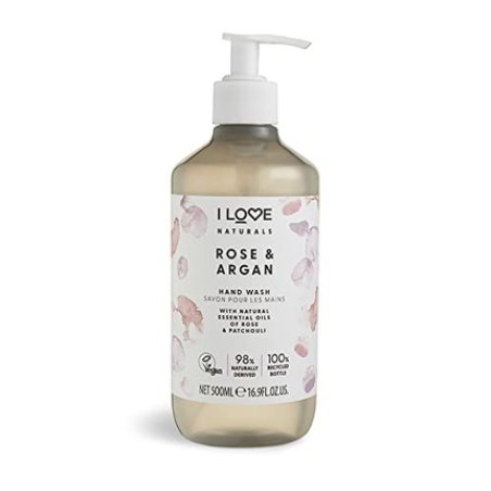 I Love Naturals Rose & Argan Hand Wash with Natural Oils 500ml