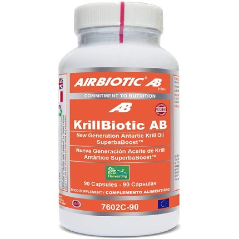 Airbiotic Krillbiotic Ab 590mg. 90cap.New Personal Care Products On Hand From