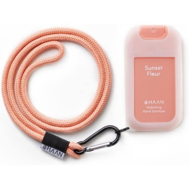 Hand Cleansing Spray with Dedicated Holder and Lanyard Hanger