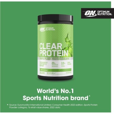 Optimum Nutrition Clear Protein 100% Plant Protein Isolate Lime Sorbet