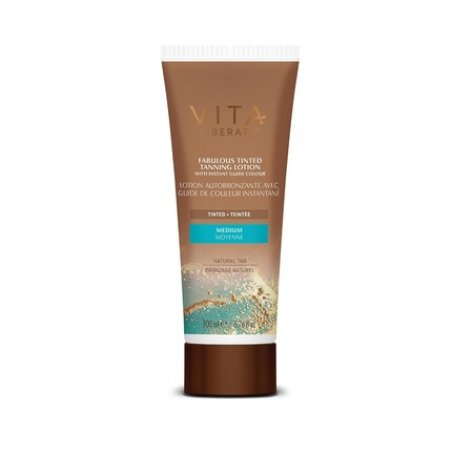 Vita Liberata Fabulous Gradual Tanning Lotion Medium Tinted Natural Looking Tan for Face & Body Quick Drying Formula