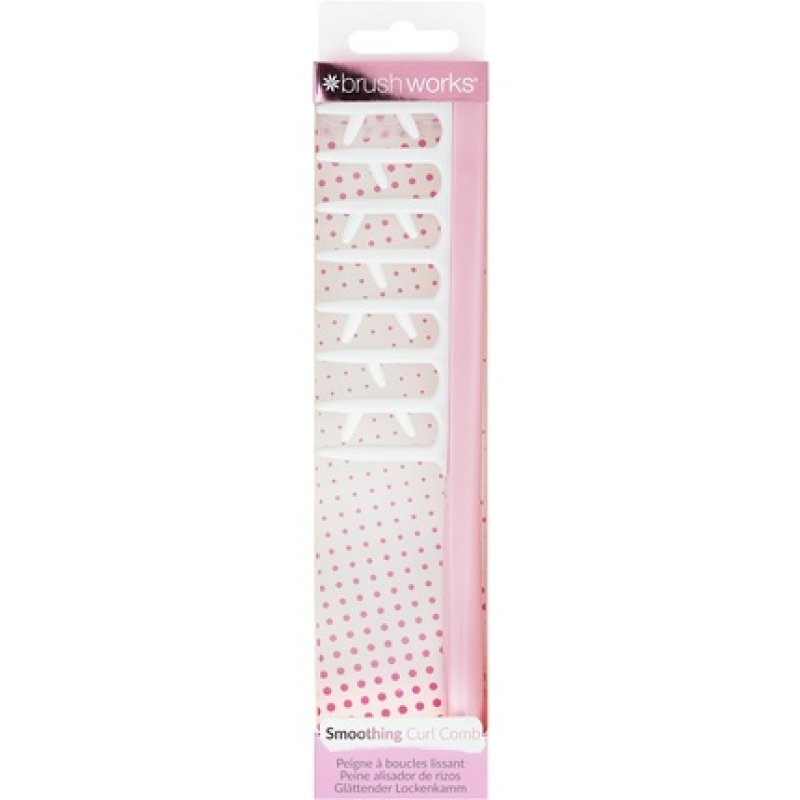 Brushworks Smoothing Curl Comb Pink