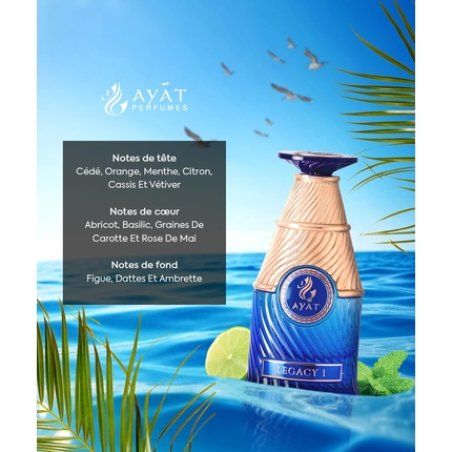 AYAT PERFUMES Legacy Eau de Parfum 100ml - Luxury Dubai Scent for Men
