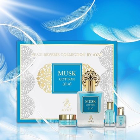 Ayat Perfumes Prestige Complete Musk Collection Eau de Parfum 50ml, Musk 5ml, Fragrance Oils 12ml & Cream 18g