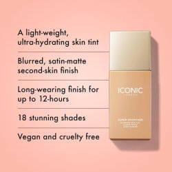 Iconic London Super Smoother Blurring Skin Tint Light to Medium Coverage