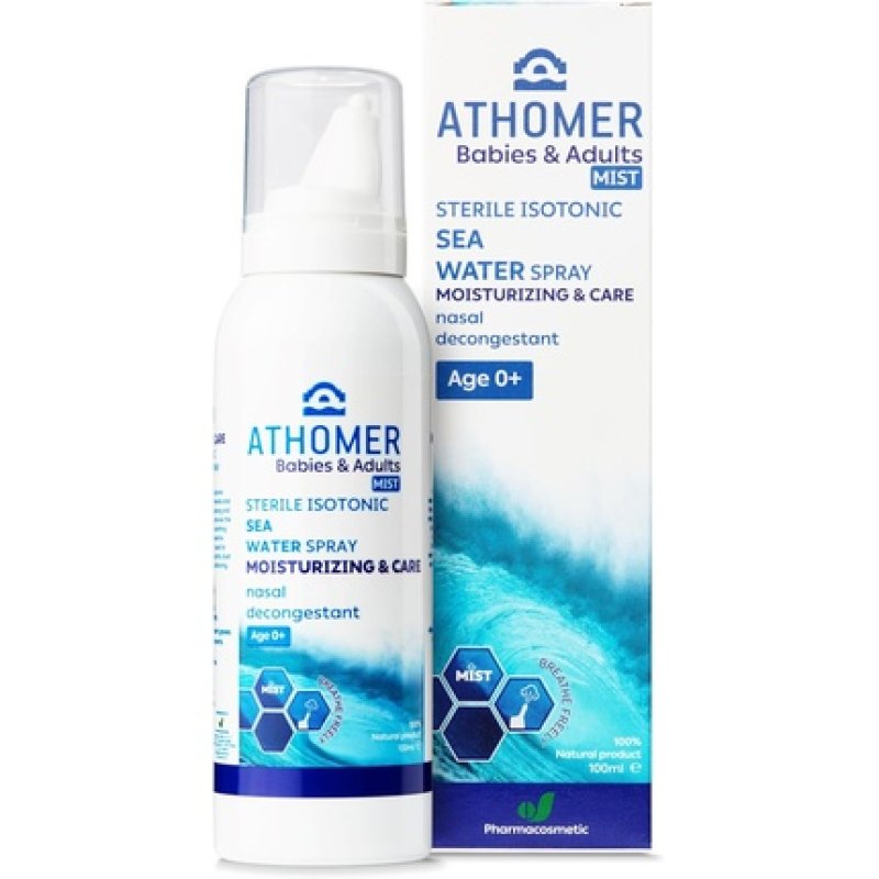 All Natural Sea Water Moisturizing and Care Nasal Spray with Mist Technology