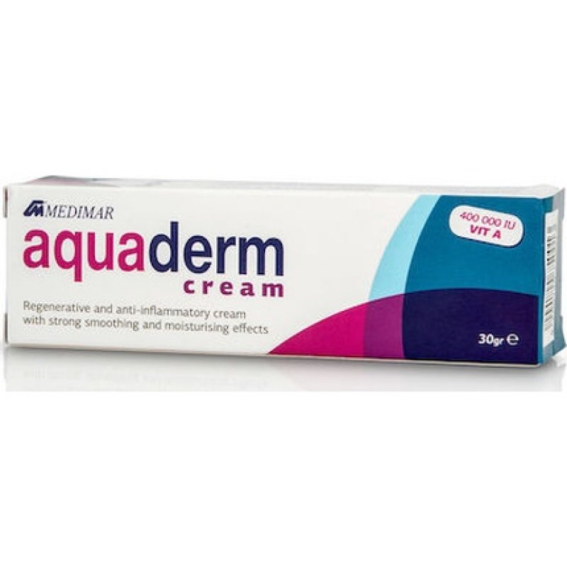 Medimar Aquaderm Cream - 30 Grams For Burn Treatment And Skin Hydration