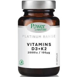 Power Health Platinum Vitamins D3 K2 2000 Iu 100 Mg - 30 Capsules