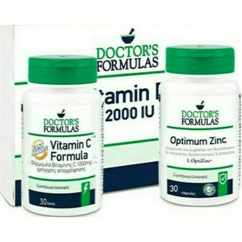 Doctor's Formulas Vitamin C Formula Fast Action 1000mg With Optimum Zinc 15mg And Vitamin D3 2000 Iu