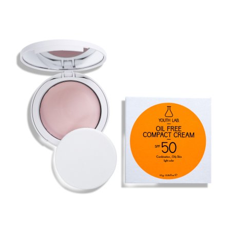 YOUTH LAB. Oil Free Compact Cream Powder SPF50 Light 10g