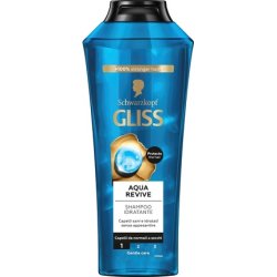 Schwarzkopf Gliss Aqua-Revive Moisturizing Shampoo for Normal and Dry Hair with Hyaluronic Complex and Seaweed 400ml