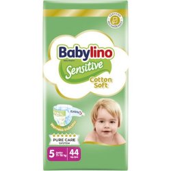 Babylino Sensitive Cotton Soft Baby Diaper No5 11-16 Kg Value Pack 44 Pieces