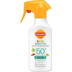 Carroten Kids Sensitive Suncare Face And Body Milk Spray Spf 50 270 Ml