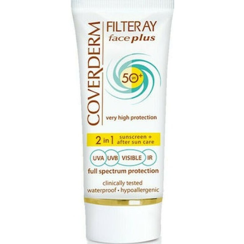 Coverderm Filteray Face Plus Spf50 - Sunscreen For Dry Sensitive Skin, 50ml