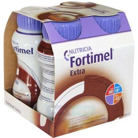 Fortimel Nutricia Extra High Protein Drink With Chocolate Flavor - 4x200ml