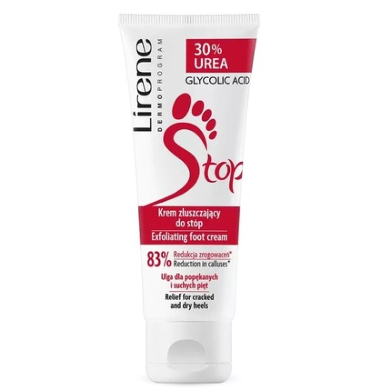 Lirene Exfoliating Cream For Feet 30% Urea 75 Ml