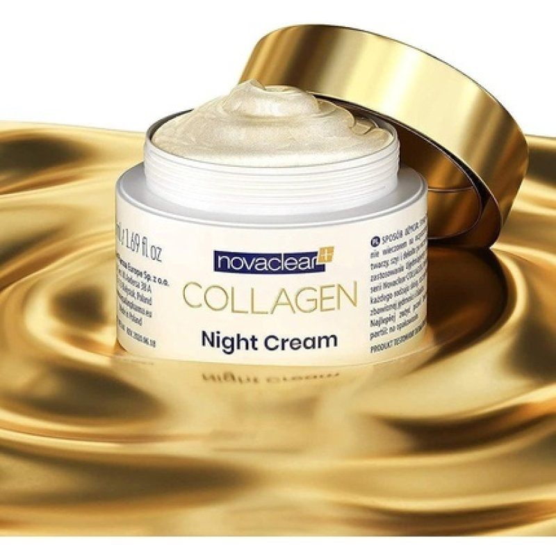 Collagen Night Cream with Marine Collagen and Active Gold