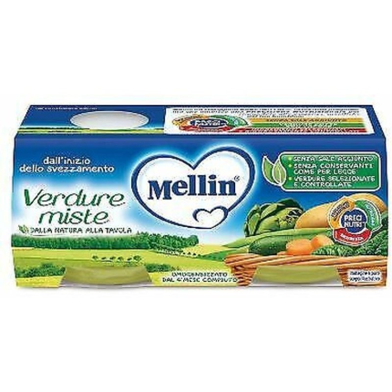 Mellin Mixed Vegetables Homogenized 80g x 2