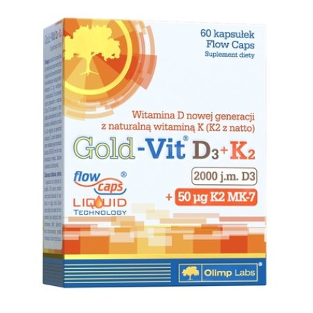 Olimp Labs Gold-Vit D3 2000 K2 Dietary Supplement 60 Capsules