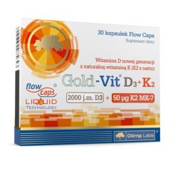 Olimp Labs Gold-Vit D3 K2 In Flaxseed Oil Dietary Supplement 30 Capsules