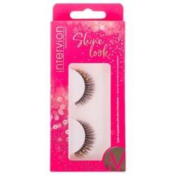 Inter-Vion Shine Look Artificial Eyelashes With Stones 1 Pair