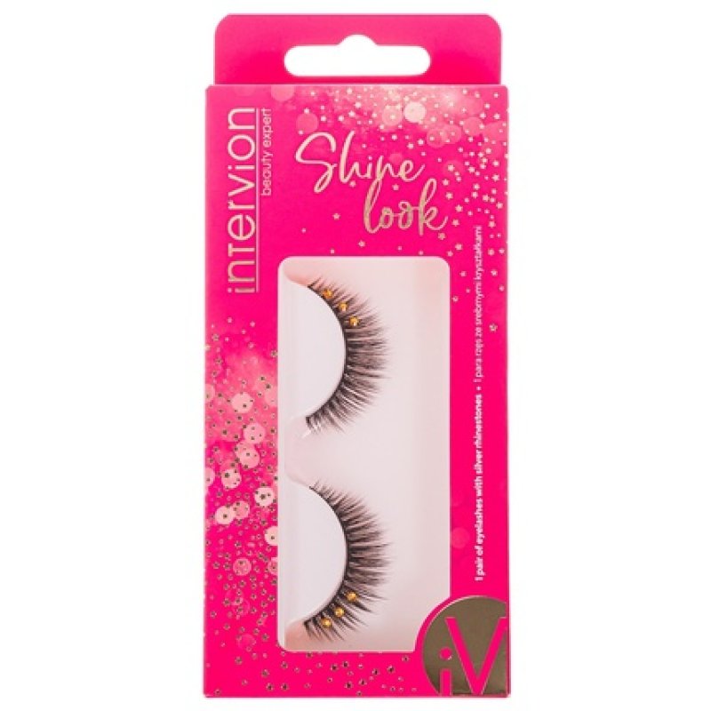 Inter-Vion Shine Look Artificial Eyelashes With Stones 1 Pair