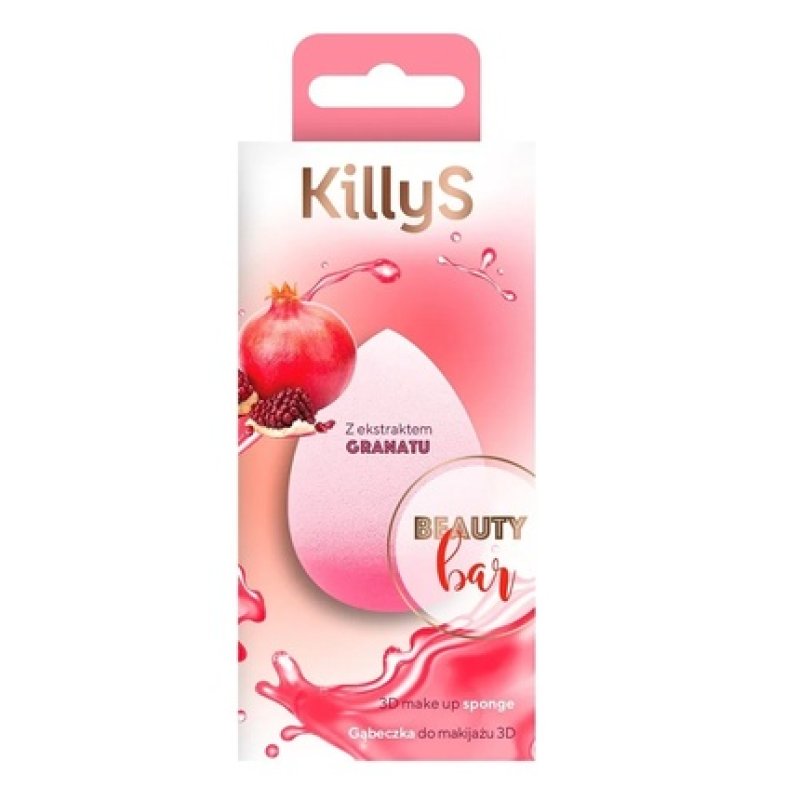 Killys Beauty Bar 3d Makeup Sponge With Pomegranate Extract