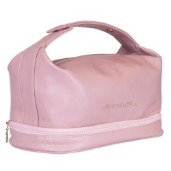 Inter-Vion Cosmetic Bag With Organizer In Pink