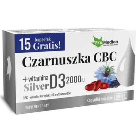Ekamedica Black Cumin Cbc Silver, 75 Capsules